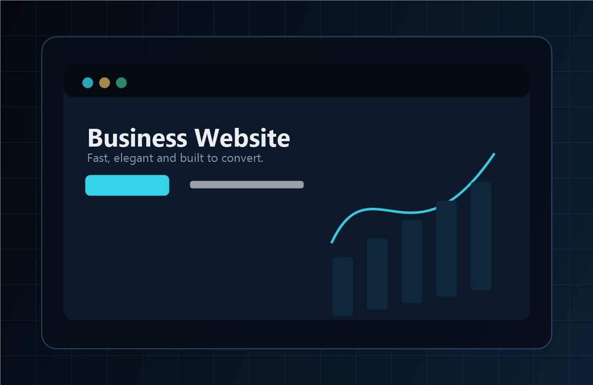 Premium business website concept